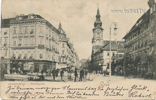 Herrengasse - Steiermark - alte historische Fotos Ansichten Bilder Aufnahmen Ansichtskarten 