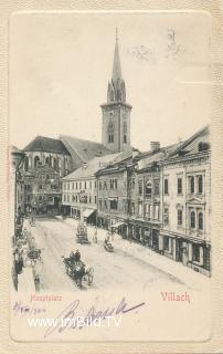 Villach - Hauptplatz - alte historische Fotos Ansichten Bilder Aufnahmen Ansichtskarten 