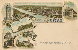 6 Bild Litho Karte - Pettau - Slowenien - alte historische Fotos Ansichten Bilder Aufnahmen Ansichtskarten 