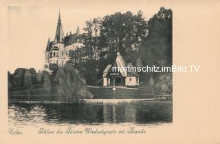 Veldes, Schloß des Fürsten Windischgraetz - Slowenien - alte historische Fotos Ansichten Bilder Aufnahmen Ansichtskarten 