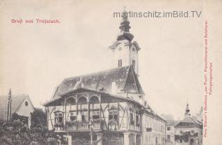 Trofaiach, Hans Stelzers Gasthof zur Post - Steiermark - alte historische Fotos Ansichten Bilder Aufnahmen Ansichtskarten 