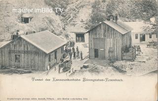 Rosenbach - Bärengraben - Karawankenbahn - Villach Land - alte historische Fotos Ansichten Bilder Aufnahmen Ansichtskarten 