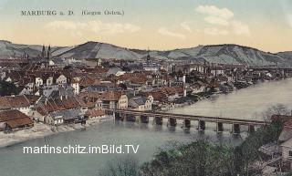 Marburg an der Drau, Draubrücke - Slowenien - alte historische Fotos Ansichten Bilder Aufnahmen Ansichtskarten 