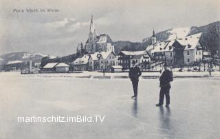 Maria Wörth im Winter - Klagenfurt Land - alte historische Fotos Ansichten Bilder Aufnahmen Ansichtskarten 