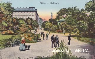 Wien, Stadtpark - alte historische Fotos Ansichten Bilder Aufnahmen Ansichtskarten 