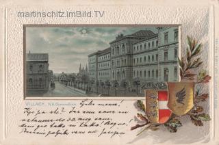 K.K. Gymnasyum  ( Prägekarte ) - Peraustraße - alte historische Fotos Ansichten Bilder Aufnahmen Ansichtskarten 