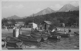 Faakersee - Sandbank - Faak am See - alte historische Fotos Ansichten Bilder Aufnahmen Ansichtskarten 