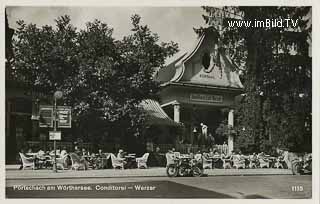 Konditorie Cafe Werzer in Pörtschach - Klagenfurt Land - alte historische Fotos Ansichten Bilder Aufnahmen Ansichtskarten 