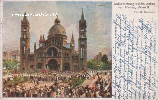 Auferstehung bei St.Anton von Padua - Wien - alte historische Fotos Ansichten Bilder Aufnahmen Ansichtskarten 
