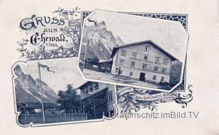 2 Bild Litho Karte - Ehrwald in Tirol - Reutte - alte historische Fotos Ansichten Bilder Aufnahmen Ansichtskarten 
