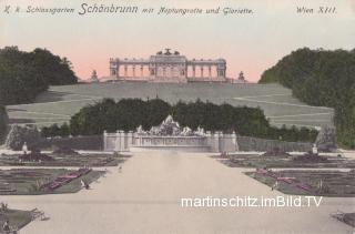 Wien, K.K. Schlossgarten Schönbrunn - Wien 13.,Hietzing - alte historische Fotos Ansichten Bilder Aufnahmen Ansichtskarten 