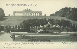Wien, Schönbrunn, K.K Schlossgarten - Wien 13.,Hietzing - alte historische Fotos Ansichten Bilder Aufnahmen Ansichtskarten 