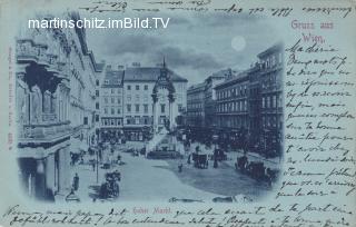Wien, Hoher Markt - Mondscheinkarte - Wien - alte historische Fotos Ansichten Bilder Aufnahmen Ansichtskarten 