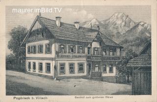 Pogöriach bei Villach - Gasthof zum goldenen Bären - Kärnten - alte historische Fotos Ansichten Bilder Aufnahmen Ansichtskarten 