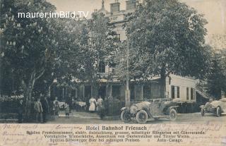 Hotel Bahnhof in Friesach - Kärnten - alte historische Fotos Ansichten Bilder Aufnahmen Ansichtskarten 