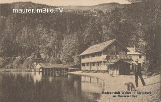 Badeanstalt Weber in Steindorf - Feldkirchen - alte historische Fotos Ansichten Bilder Aufnahmen Ansichtskarten 