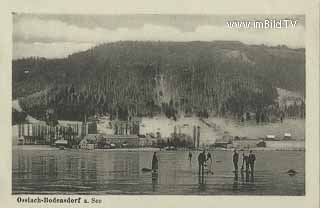 Eisstockschiessen am Ossiachersee - Feldkirchen - alte historische Fotos Ansichten Bilder Aufnahmen Ansichtskarten 