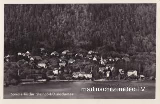 Steindorf, Blick vom See - Feldkirchen - alte historische Fotos Ansichten Bilder Aufnahmen Ansichtskarten 