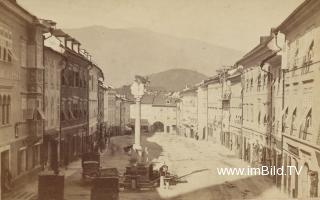 Hauptplatz in Villach - Kärnten - alte historische Fotos Ansichten Bilder Aufnahmen Ansichtskarten 