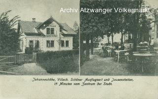 Villach St. Johann, GH Wratschko Johanneshöhe - Villach-Völkendorf - alte historische Fotos Ansichten Bilder Aufnahmen Ansichtskarten 