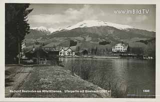 Seeboden - Uferpartie mit Gmeineck - Spittal an der Drau - alte historische Fotos Ansichten Bilder Aufnahmen Ansichtskarten 