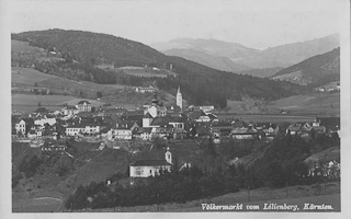 Völkermarkt vom Lilienberg - Völkermarkt - alte historische Fotos Ansichten Bilder Aufnahmen Ansichtskarten 
