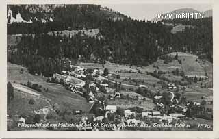 Fliegeraufnahme Matschiedl - Hermagor - alte historische Fotos Ansichten Bilder Aufnahmen Ansichtskarten 