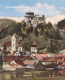 Neumarkt mit Europahaus - Murau - alte historische Fotos Ansichten Bilder Aufnahmen Ansichtskarten 