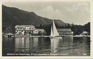 Strandbad Seewirt in Steindorf - Feldkirchen - alte historische Fotos Ansichten Bilder Aufnahmen Ansichtskarten 