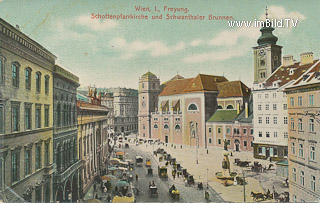 Freyung - Schottenkirche - Wien,Innere Stadt - alte historische Fotos Ansichten Bilder Aufnahmen Ansichtskarten 