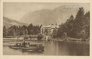 Salzkammergut, Hotel Kreuzstein am Mondsee - alte historische Fotos Ansichten Bilder Aufnahmen Ansichtskarten 