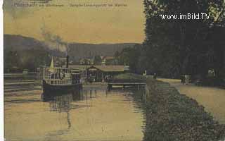 Dampfer Landungsplatz bei Wahlis - Klagenfurt Land - alte historische Fotos Ansichten Bilder Aufnahmen Ansichtskarten 