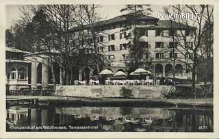 Terassenhotel - Krumpendorf am Wörther See - alte historische Fotos Ansichten Bilder Aufnahmen Ansichtskarten 