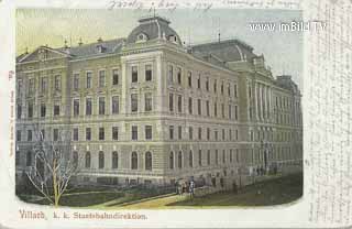 k.k. Staatsbahndirektion - Villach - alte historische Fotos Ansichten Bilder Aufnahmen Ansichtskarten 