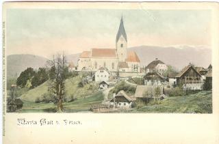 Maria Gail mit Pfarrkirche - Kärnten - alte historische Fotos Ansichten Bilder Aufnahmen Ansichtskarten 