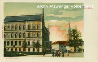 Villach, Mädchenschule - Verlag Mathias Fürst - Khevenhüllergasse - alte historische Fotos Ansichten Bilder Aufnahmen Ansichtskarten 