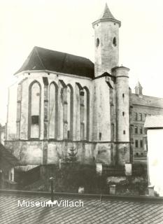 Die Minoritenkirche - Villach-Innere Stadt - alte historische Fotos Ansichten Bilder Aufnahmen Ansichtskarten 