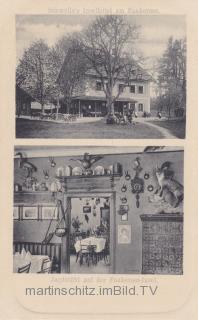 Faakersee, Schwelles Inselhotel mit Jagdstube - Oesterreich - alte historische Fotos Ansichten Bilder Aufnahmen Ansichtskarten 