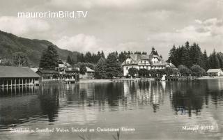 Strandbad Weber in Steindorf - Feldkirchen - alte historische Fotos Ansichten Bilder Aufnahmen Ansichtskarten 