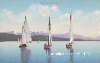 Wörthersee von der Klagenfurter Bucht - St. Martin   (12. Bez) - alte historische Fotos Ansichten Bilder Aufnahmen Ansichtskarten 