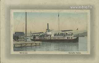 Wörthersee - Dampfer Helios - St. Martin   (12. Bez) - alte historische Fotos Ansichten Bilder Aufnahmen Ansichtskarten 