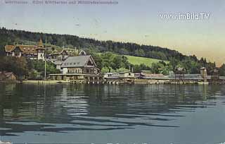 Hotel Wörthersee - Militärschwimmschule - St. Martin   (12. Bez) - alte historische Fotos Ansichten Bilder Aufnahmen Ansichtskarten 