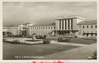 Linz - Hauptbahnhof - Linz - alte historische Fotos Ansichten Bilder Aufnahmen Ansichtskarten 