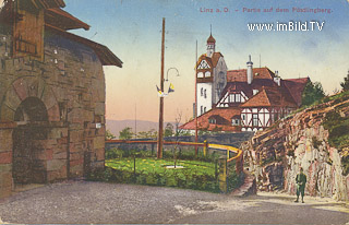Partie am Pöstlingberg - Linz - alte historische Fotos Ansichten Bilder Aufnahmen Ansichtskarten 