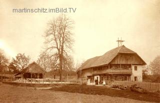 Gasthof Bernold zum Peterwirt mit Gastgarten - Oesterreich - alte historische Fotos Ansichten Bilder Aufnahmen Ansichtskarten 