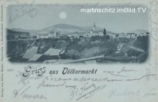 Völkermarkt -  Mondscheinkarte - Oesterreich - alte historische Fotos Ansichten Bilder Aufnahmen Ansichtskarten 