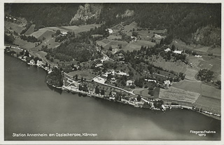 Luftbildaufnahme Annenheim - Villach Land - alte historische Fotos Ansichten Bilder Aufnahmen Ansichtskarten 