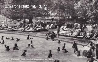 Warmbad Villach Freibad mit Quelle - Villach-Warmbad-Judendorf - alte historische Fotos Ansichten Bilder Aufnahmen Ansichtskarten 