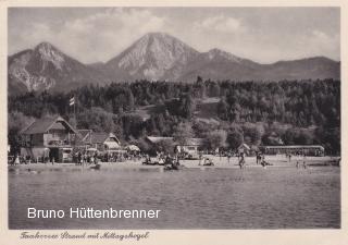 Faakerseestrand Sandbank - Finkenstein am Faaker See - alte historische Fotos Ansichten Bilder Aufnahmen Ansichtskarten 