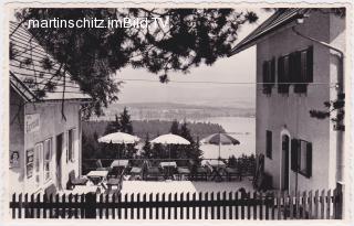 Oberaichwald, Fremdenpension und Espresso - Finkenstein am Faaker See - alte historische Fotos Ansichten Bilder Aufnahmen Ansichtskarten 